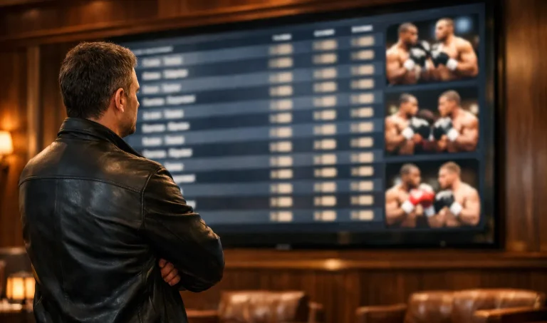 Wettquoten-Tafel vor einem Boxkampf – Boxen Quotenbildung