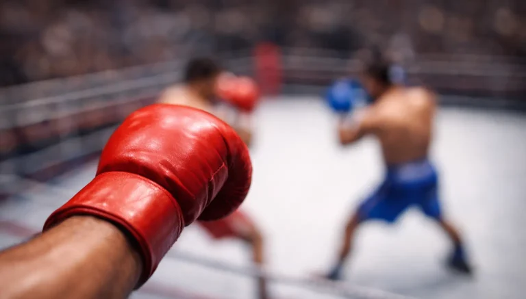 Verschiedene Boxkampf-Szenen symbolisieren Wettarten-Vielfalt – Boxen Wettarten Vergleich