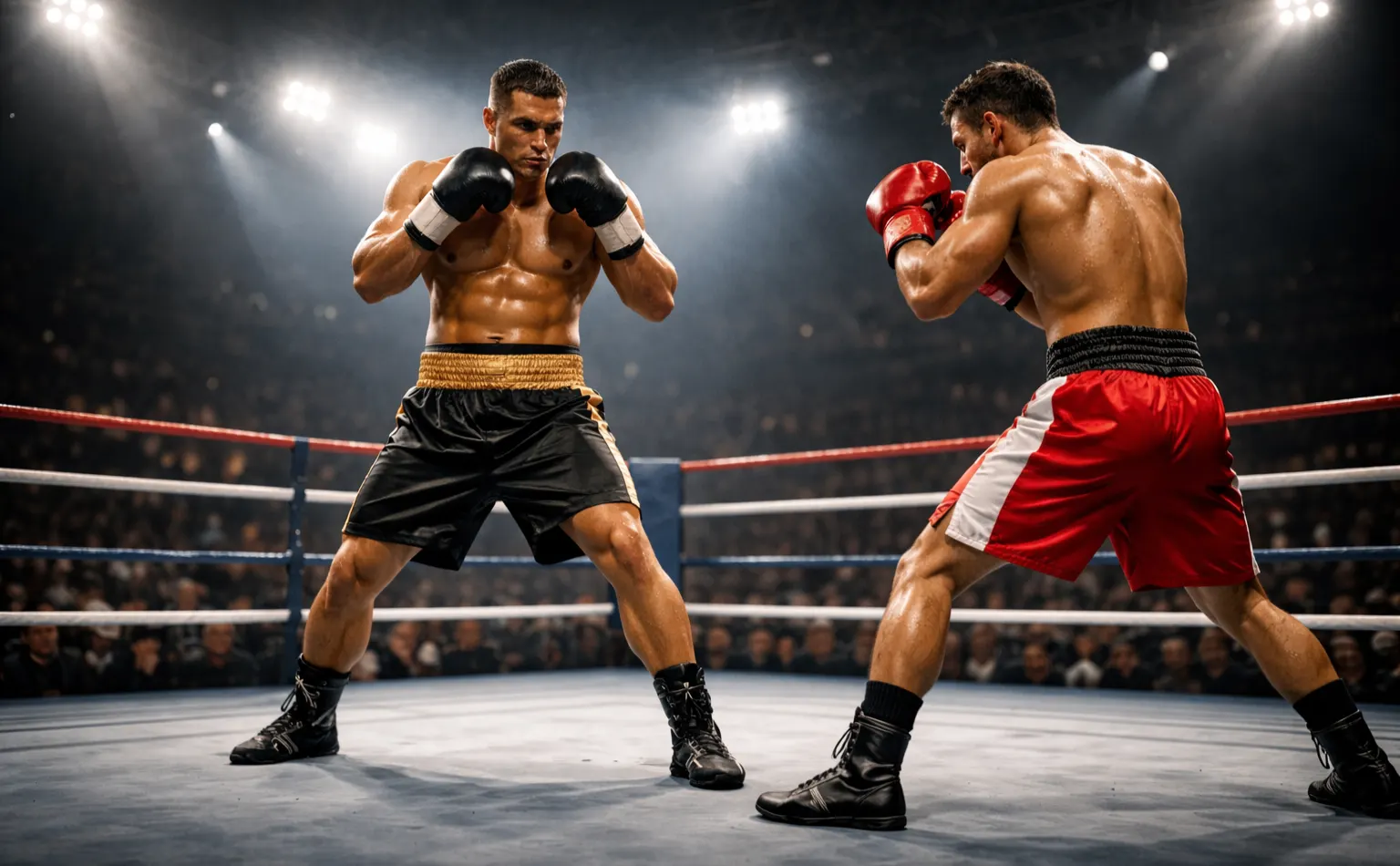 Dominanter Boxer kontrolliert den Ring – Favoritenwette Boxen