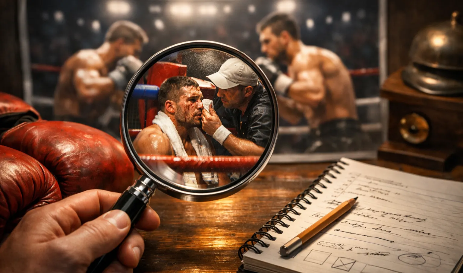 Boxer mit Lupe – verborgenen Wert bei Boxwetten finden – Value Wetten Boxen